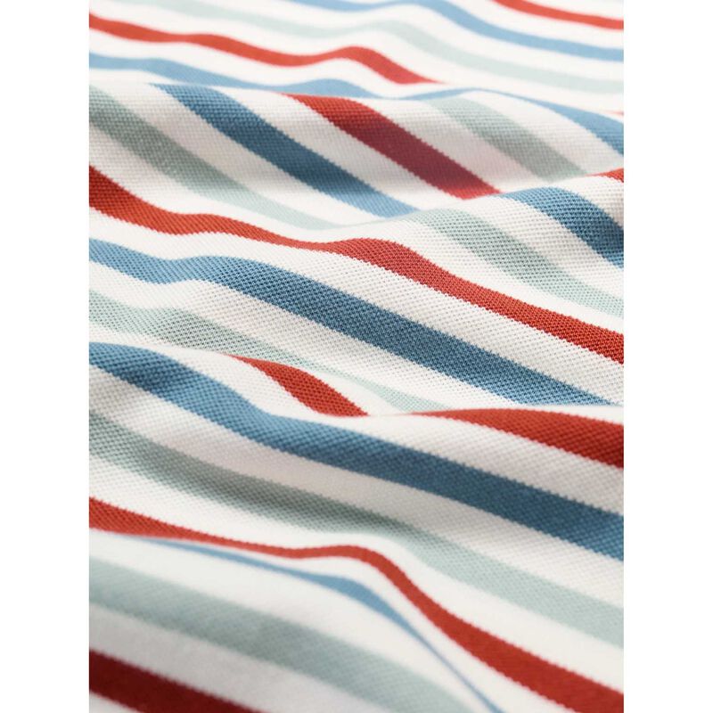 Seasalt Cornwall Balefire Stripe Polo Tri Mini Cornish Chalk Jasper image number 3